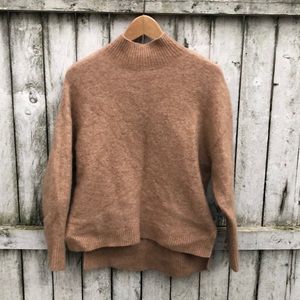 & Other Stories Camel mock neck sweater